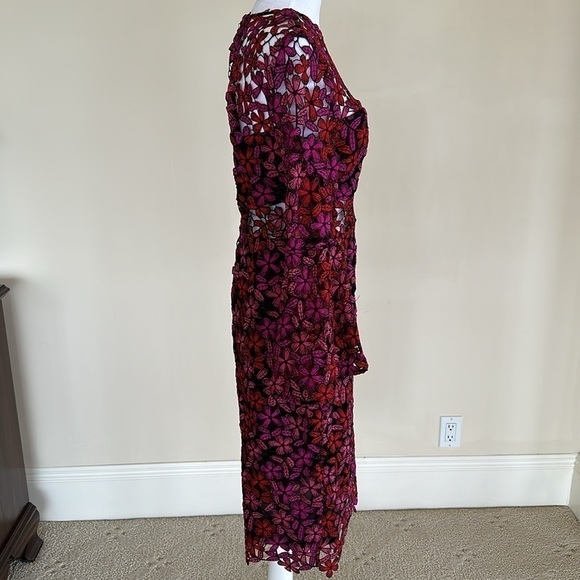 Shoshanna Dyer Dress in Fuchsia Multi Size 6 - Picture 8 of 12
